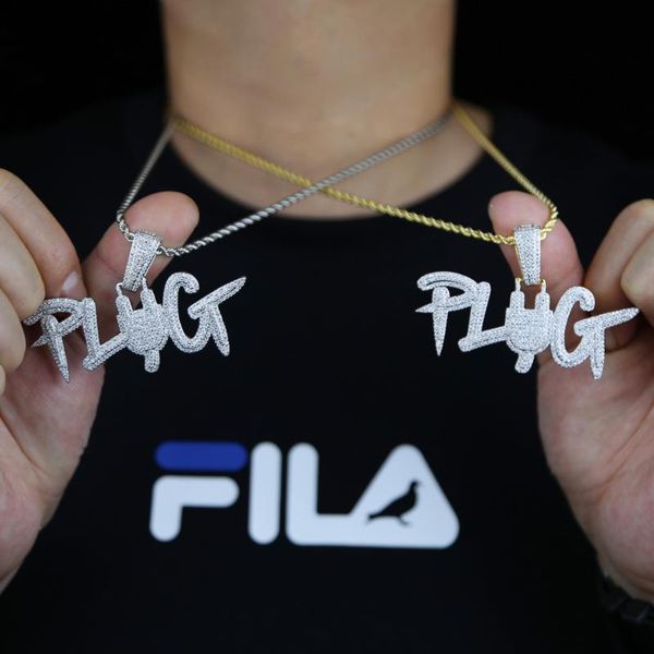 chokers 2021 creative plug letters pendant necklace pave bling clear cubic zircon rope chain hip hop iced out jewelry gift, Golden;silver
chokers 2021 creative plug letters pendant necklace pave bling clear cubic zircon rope chain hip hop iced out jewelry gift, Golden;silver
