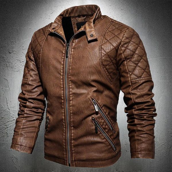men's fur & faux leather jacket men motorcycle ropa para hombre plaid pleated shoulder casual slim fit pu plus size, Black
men's fur & faux leather jacket men motorcycle ropa para hombre plaid pleated shoulder casual slim fit pu plus size, Black
