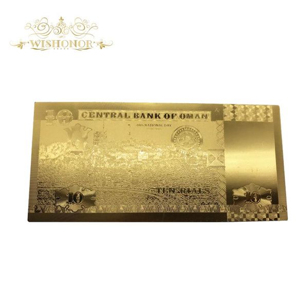 10pcs lot nice oman gold banknotes 10 rial banknotes in 24k gold foil replica money for collection wmtest
10pcs lot nice oman gold banknotes 10 rial banknotes in 24k gold foil replica money for collection wmtest