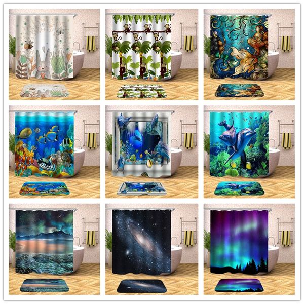 natural landscape bath shower curtains animal dolphin monkey rabbit printed curtain for bathroom decoration polyester waterproof
natural landscape bath shower curtains animal dolphin monkey rabbit printed curtain for bathroom decoration polyester waterproof