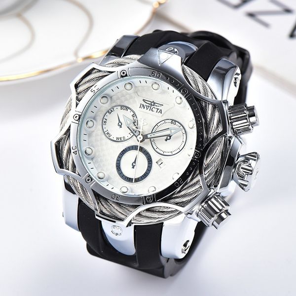 138 chronograph working stainless steel mens luxury watches for man multifunction fashion casual quartz watche, Slivery;brown
138 chronograph working stainless steel mens luxury watches for man multifunction fashion casual quartz watche, Slivery;brown