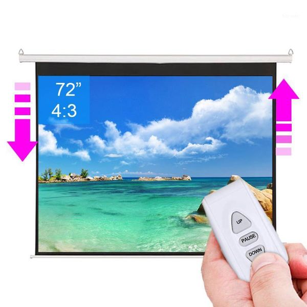 72 inch 4:3 motorized electric auto hd projection screen for home theater office entertainment1
72 inch 4:3 motorized electric auto hd projection screen for home theater office entertainment1