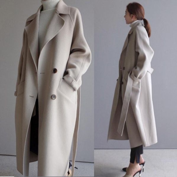 2020 autumn and winter new fashion all-match temperament mid-length over the knee double-sided cashmere woolen coat women trend, Black
2020 autumn and winter new fashion all-match temperament mid-length over the knee double-sided cashmere woolen coat women trend, Black