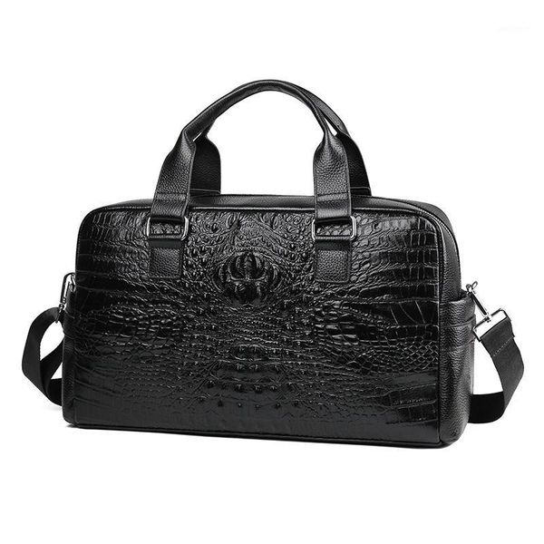 2020 luxury 100% cow genuine leather travel bags men large portable male shoulder men's handbag alligator outdoor travel duffle1
2020 luxury 100% cow genuine leather travel bags men large portable male shoulder men's handbag alligator outdoor travel duffle1