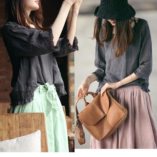 women loose thin ramie ladies solid color short ramie shirt blouse female 2020 springsummer half sleeve shirt, White
women loose thin ramie ladies solid color short ramie shirt blouse female 2020 springsummer half sleeve shirt, White