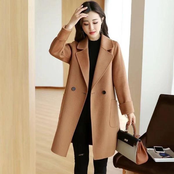 zoki autumn women wool coat fashion single button loose turn down long sleeve woolen blends casual elegant korean mujer outwear1, Black
zoki autumn women wool coat fashion single button loose turn down long sleeve woolen blends casual elegant korean mujer outwear1, Black