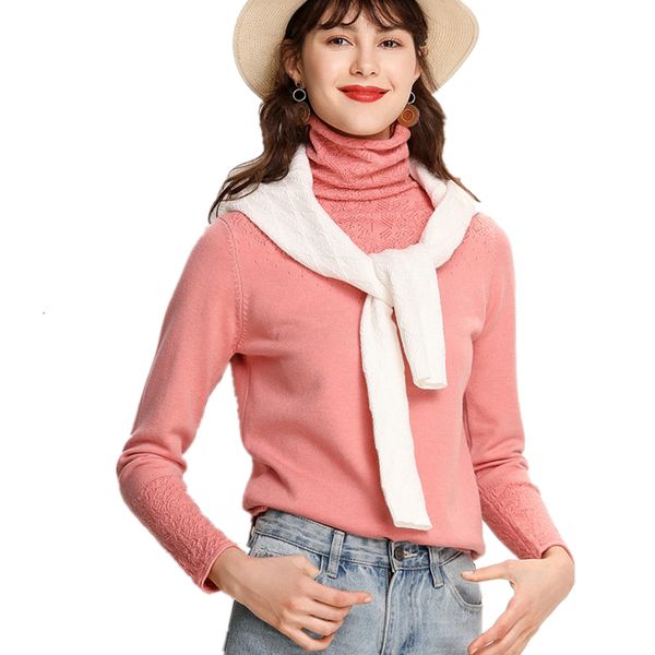 2021 new hollow out carved turtleneck women sweater knitted pullover autumn winter cashmere cotton blend jumper pull femme sweaters 3hta, White;black
2021 new hollow out carved turtleneck women sweater knitted pullover autumn winter cashmere cotton blend jumper pull femme sweaters 3hta, White;black