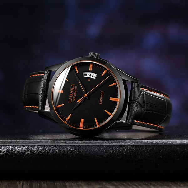 caluola mens watch genuine brand automatic mechanical watch waterproof fashion leather belt new mens watch tide, Slivery;brown
caluola mens watch genuine brand automatic mechanical watch waterproof fashion leather belt new mens watch tide, Slivery;brown