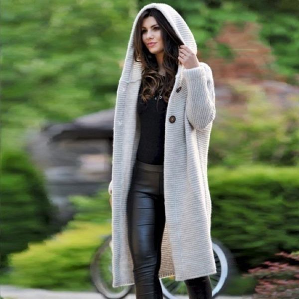 women's knits & tees 3xl autumn and winter loose knit women cardigan plus size sweater hooded coat clothes, White
women's knits & tees 3xl autumn and winter loose knit women cardigan plus size sweater hooded coat clothes, White