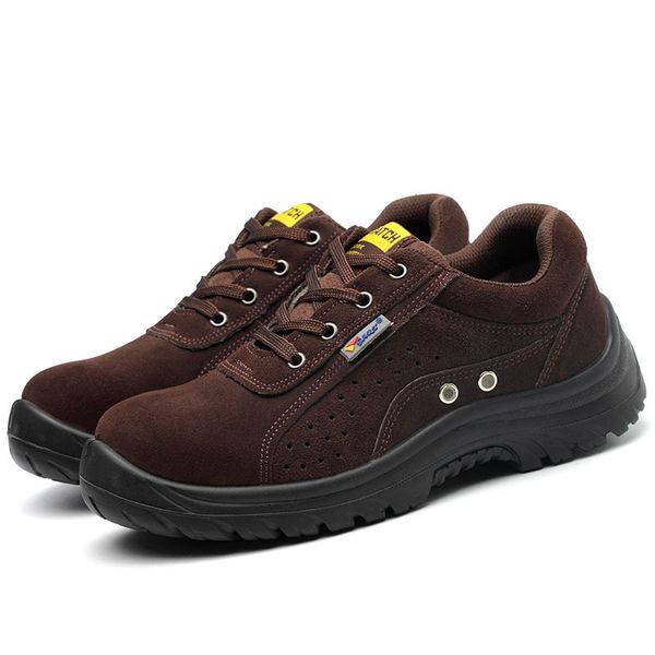 size more casual breathable steel toe covers occupational shoes soft leather platform worker shoe safety boots zo1h, Black
size more casual breathable steel toe covers occupational shoes soft leather platform worker shoe safety boots zo1h, Black