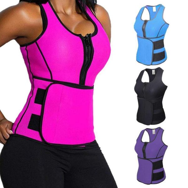 womens neoprene sauna suit & waist reducer shaper fever sports vest zipper closed belly corset belt, White
womens neoprene sauna suit & waist reducer shaper fever sports vest zipper closed belly corset belt, White