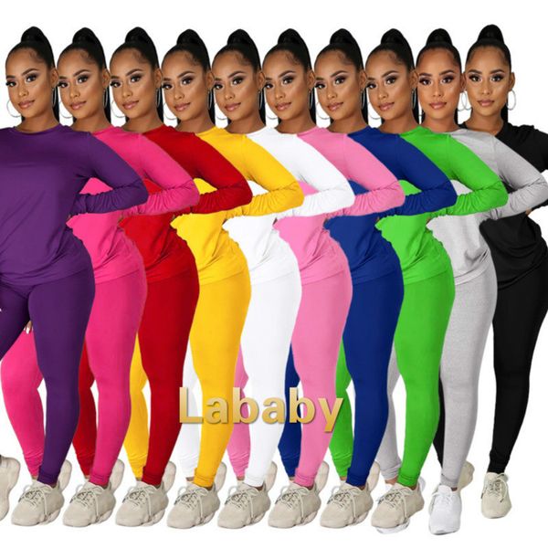 women designers clothes 2020 tracksuit 2 piece set winter crew neck solid color long sleeve pants sports suit lababy186, Gray
women designers clothes 2020 tracksuit 2 piece set winter crew neck solid color long sleeve pants sports suit lababy186, Gray