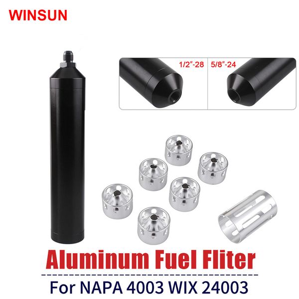fuel filter solvent trap 8.46 inch od 1.73" 5/8x24 or 1/2x 28 aluminum for napa 4003 wix 24003 automobile solvent trap holes bowl ofi05
fuel filter solvent trap 8.46 inch od 1.73" 5/8x24 or 1/2x 28 aluminum for napa 4003 wix 24003 automobile solvent trap holes bowl ofi05