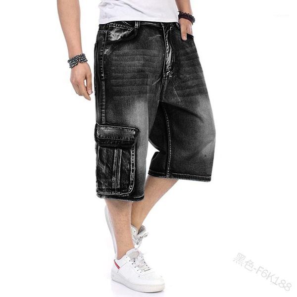 wepbel men's lard-bucket denim shorts plus size men denim pants cropped pants hip hop shorts loose multi-pockets jeans1, Blue
wepbel men's lard-bucket denim shorts plus size men denim pants cropped pants hip hop shorts loose multi-pockets jeans1, Blue