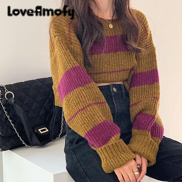 retro women knit sweaters short style loose female pullovers warm crop for ladies thick keep warm sweater 2020 winter new, White;black
retro women knit sweaters short style loose female pullovers warm crop for ladies thick keep warm sweater 2020 winter new, White;black
