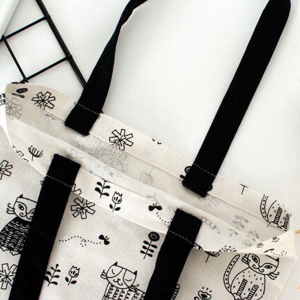 yile cotton linen eco shopping casual tote shoulder bag black cat flower black strap no lining 312 h wmtrkc
yile cotton linen eco shopping casual tote shoulder bag black cat flower black strap no lining 312 h wmtrkc