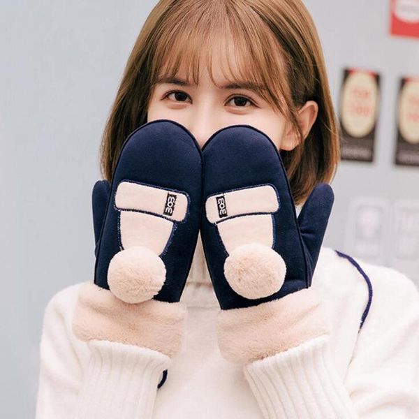 women touch screen suede winter gloves thermo handschoenen female girls cute furry mittens warm fleece lining outdoor gloves, Blue;gray
women touch screen suede winter gloves thermo handschoenen female girls cute furry mittens warm fleece lining outdoor gloves, Blue;gray