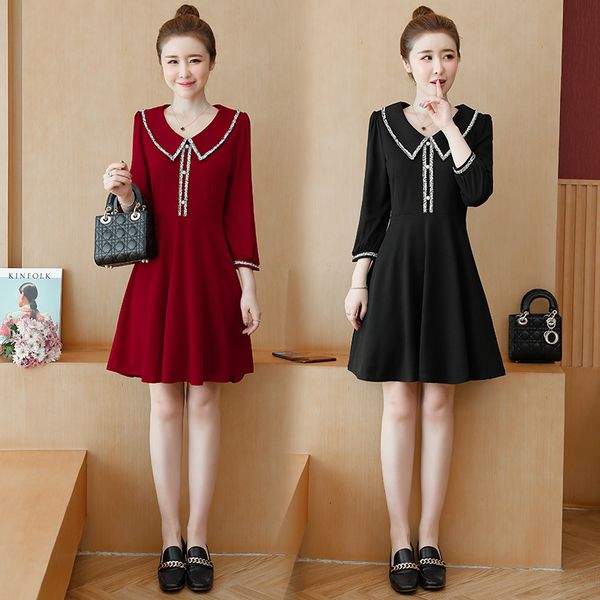 large plus size wearing blouses red thin ocasional black clothes drop fat dressed for women xdid, Black;gray
large plus size wearing blouses red thin ocasional black clothes drop fat dressed for women xdid, Black;gray