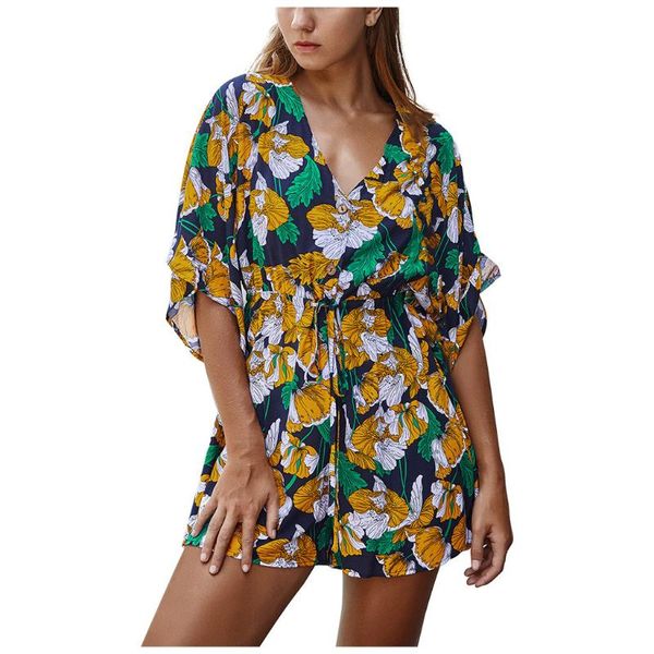 new fashion women fashion floral print v-neck short sleeve playsuit casual short jumpsuit, Black;white
new fashion women fashion floral print v-neck short sleeve playsuit casual short jumpsuit, Black;white