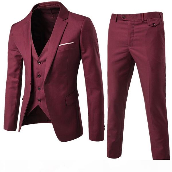 men wedding suit male blazers slim fit suits for men costume business formal party blue classic black (jacket+pant+vest, White;black
men wedding suit male blazers slim fit suits for men costume business formal party blue classic black (jacket+pant+vest, White;black