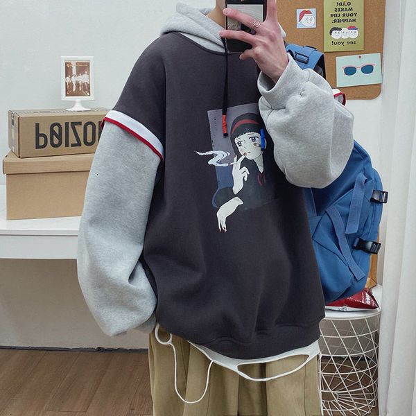 sweatshirt 2021 male spring new size jacket collar two men hoodie sweatpants s-3xl nxem, Black 
sweatshirt 2021 male spring new size jacket collar two men hoodie sweatpants s-3xl nxem, Black