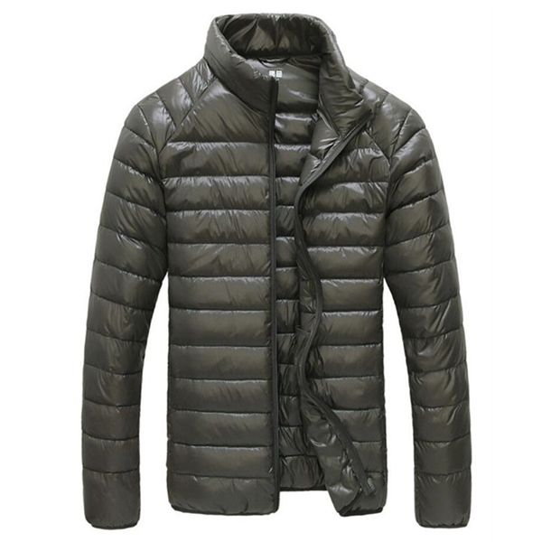 autumn winter down jacket men casual stand collar ultra light parka coat portable outwear windproof white duck down jacket 6xl q1217, Black 
autumn winter down jacket men casual stand collar ultra light parka coat portable outwear windproof white duck down jacket 6xl q1217, Black