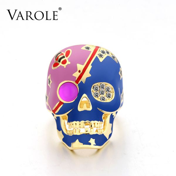 varole ring 4 style scary colored skull rings for women classic punk rings for halloween gift 100% copper jewelry wholesale
varole ring 4 style scary colored skull rings for women classic punk rings for halloween gift 100% copper jewelry wholesale