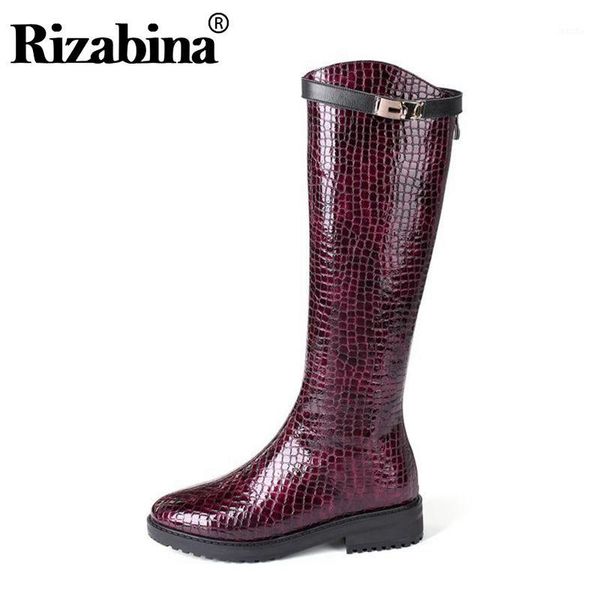 boots rizabina fashion women knee round toe zipper long winter warm daily footwear size 34-421, Black
boots rizabina fashion women knee round toe zipper long winter warm daily footwear size 34-421, Black
