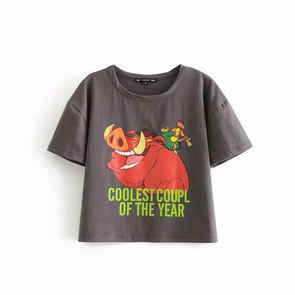 wind 2019 summer new cartoon printed round neck short sleeve t-shirt fashion girl, Black;gray
wind 2019 summer new cartoon printed round neck short sleeve t-shirt fashion girl, Black;gray