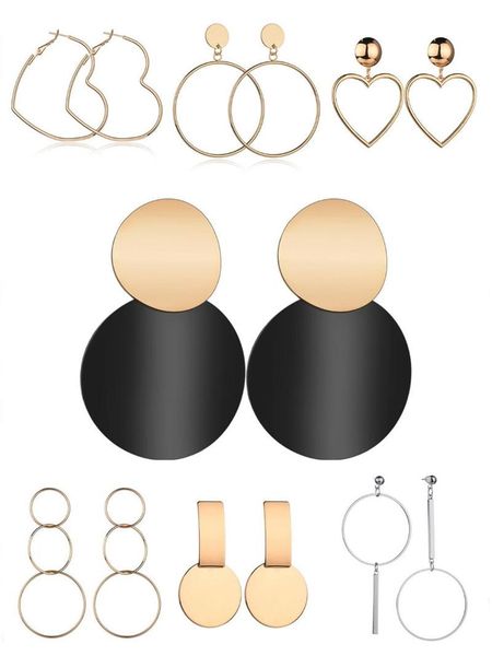 Classical Big Heart Earrings For Women Statement Gold Silver Color Square Circle Geometric Long Drop Earring Fashion Jewelry
Classical Big Heart Earrings For Women Statement Gold Silver Color Square Circle Geometric Long Drop Earring Fashion Jewelry