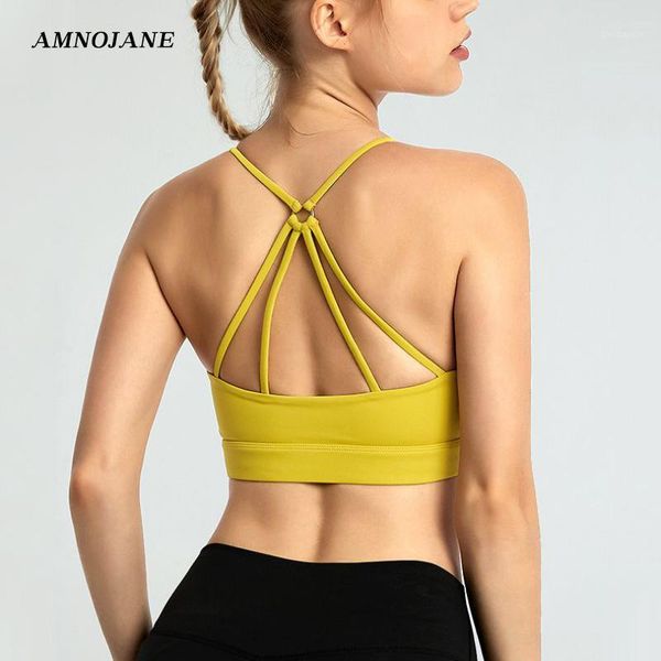 gym clothing spaghetti strap sports bra for women beauty back lingerie running fitness girl ladies training bralette sport bras1, White;black
gym clothing spaghetti strap sports bra for women beauty back lingerie running fitness girl ladies training bralette sport bras1, White;black
