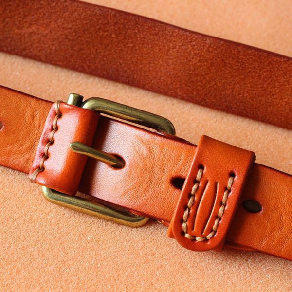 new head women's 2020 manual sewing decoration personalized vegetable tanned leather pants belt, Black;brown
new head women's 2020 manual sewing decoration personalized vegetable tanned leather pants belt, Black;brown