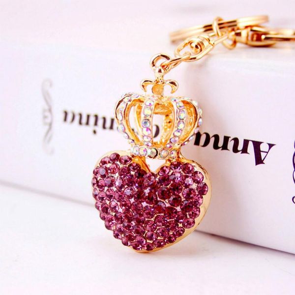 luxury crown heart keychains crystal rhinestone key chain fashion keyrings bag car key ring pendant wedding party gifts, Silver
luxury crown heart keychains crystal rhinestone key chain fashion keyrings bag car key ring pendant wedding party gifts, Silver