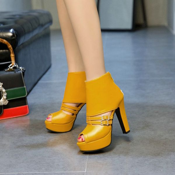 woman gladiator heels autumn boots summer peep toe platform pumps high buckle shoes size 35-50, Black
woman gladiator heels autumn boots summer peep toe platform pumps high buckle shoes size 35-50, Black