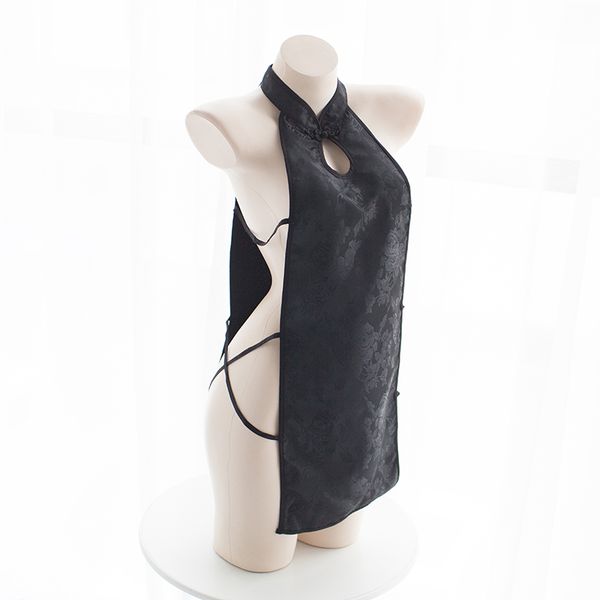 nightclub dress short cheongsam black dress cutout lingerie nightwear club pub dj rave clothes summer womenswear 785, Black;red
nightclub dress short cheongsam black dress cutout lingerie nightwear club pub dj rave clothes summer womenswear 785, Black;red