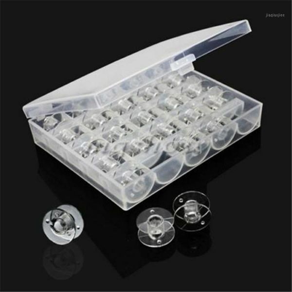 25pcs clear plastic sewing machine bobbins spools empty bobbins spools with storage case box for home sewing accessories tools1, Black
25pcs clear plastic sewing machine bobbins spools empty bobbins spools with storage case box for home sewing accessories tools1, Black