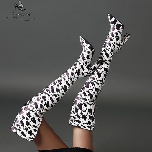 sgesvier women's high heel over knee boots 2020 winter fashion leopard print pointed boots party casual women's long, Black
sgesvier women's high heel over knee boots 2020 winter fashion leopard print pointed boots party casual women's long, Black