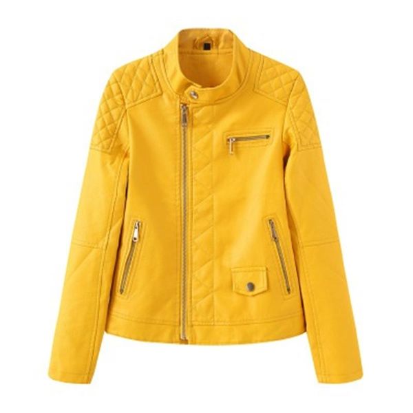women's leather & faux s-3xl pu coat women moto biker zipper artificial jacket female fashion slim outwear black yellow red rm50056
women's leather & faux s-3xl pu coat women moto biker zipper artificial jacket female fashion slim outwear black yellow red rm50056