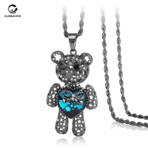 chains korean fashion crystal sweater chain love hugging bear long necklace female accessories pendant 647, Silver
chains korean fashion crystal sweater chain love hugging bear long necklace female accessories pendant 647, Silver