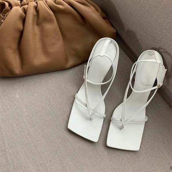 sandals clip toe one word high heel fashion show 2021 thin anti slip square head white, Black
sandals clip toe one word high heel fashion show 2021 thin anti slip square head white, Black