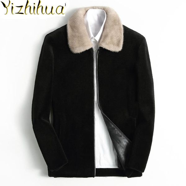 azazel autumn winter real fur coat men sheep shearing 200% wool jacket collar korean abrigo hombre kfs29m203-2-j j3393, Black
azazel autumn winter real fur coat men sheep shearing 200% wool jacket collar korean abrigo hombre kfs29m203-2-j j3393, Black