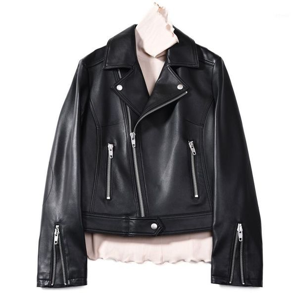 women's leather & faux european women genuine jacket zipper cool style real sheep motorcycle biker jackets1, Black
women's leather & faux european women genuine jacket zipper cool style real sheep motorcycle biker jackets1, Black