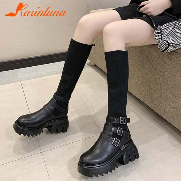 boots karin 2021 ig shoes women mid-calf sock round toe buckle straps platform big size 39 gothic, Black
boots karin 2021 ig shoes women mid-calf sock round toe buckle straps platform big size 39 gothic, Black