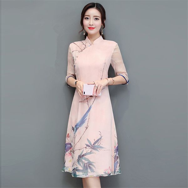 2021 new summer elegant chiffon chinese-style female dress print casual floral dresses of women thin wxf606 clothes k6e6, Black;gray
2021 new summer elegant chiffon chinese-style female dress print casual floral dresses of women thin wxf606 clothes k6e6, Black;gray