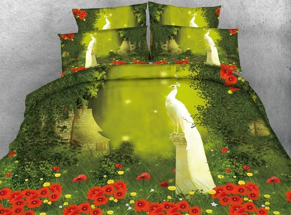 3pcs elegant white peacock print duvet cover set green garden / red tulip flowers bedding 1 quilt cover 2 pillowcase1
3pcs elegant white peacock print duvet cover set green garden / red tulip flowers bedding 1 quilt cover 2 pillowcase1
