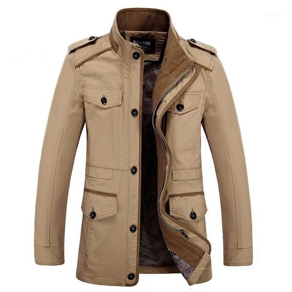 men's jackets autumn stand collar fashion fat slim washed cotton long jacket coat men outwear brand mens casual 1, Black;brown
men's jackets autumn stand collar fashion fat slim washed cotton long jacket coat men outwear brand mens casual 1, Black;brown