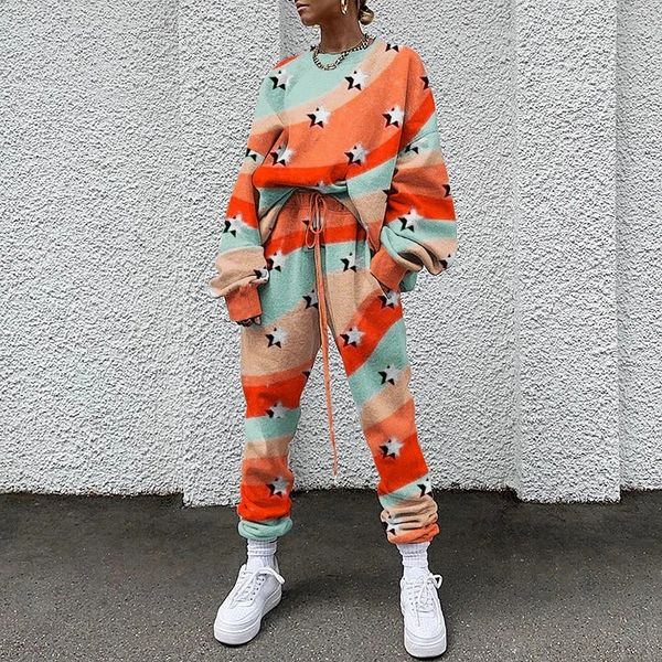women tracksuit velour sweatsuit autumn and winter fashion printing round neck herren pullover 2 piece jogger sets sweater suit, Gray
women tracksuit velour sweatsuit autumn and winter fashion printing round neck herren pullover 2 piece jogger sets sweater suit, Gray