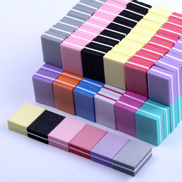 100pcs/lot double-sided mini nail file blocks colorful sponge nail polish sanding buffer strips polishing manicure tools
100pcs/lot double-sided mini nail file blocks colorful sponge nail polish sanding buffer strips polishing manicure tools