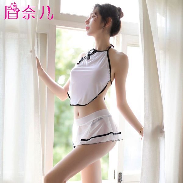 lingerie small chest maid uniform temptation three point belly pocket nightdress female blood drop passion suit, Black;white
lingerie small chest maid uniform temptation three point belly pocket nightdress female blood drop passion suit, Black;white