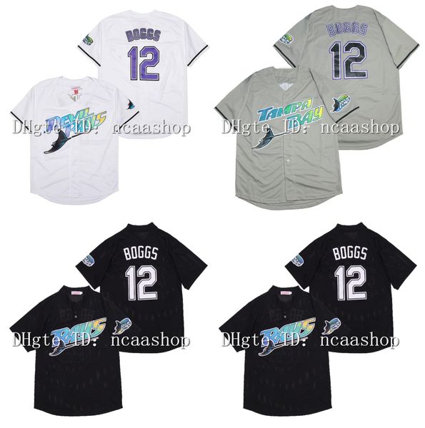 vintage devil rays baseball jersey 12 wade boggs 33 jose canseco 3 evan longoria 5 wander franco 29 fred mcgriff tony saunders 39 roberto he, Black
vintage devil rays baseball jersey 12 wade boggs 33 jose canseco 3 evan longoria 5 wander franco 29 fred mcgriff tony saunders 39 roberto he, Black